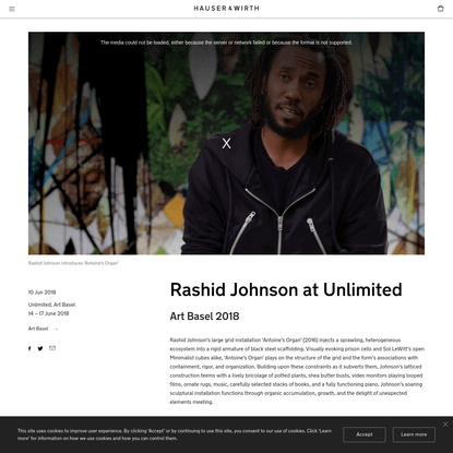 Rashid Johnson at Unlimited