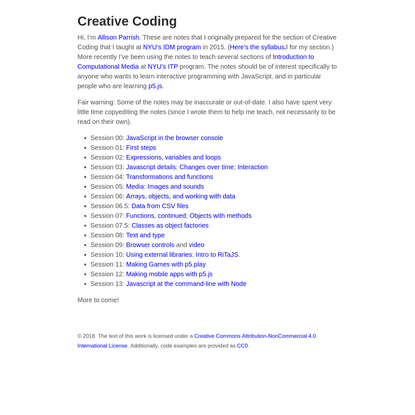 Creative Coding