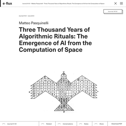Three Thousand Years of Algorithmic Rituals: The Emergence of AI from the Computation of Space