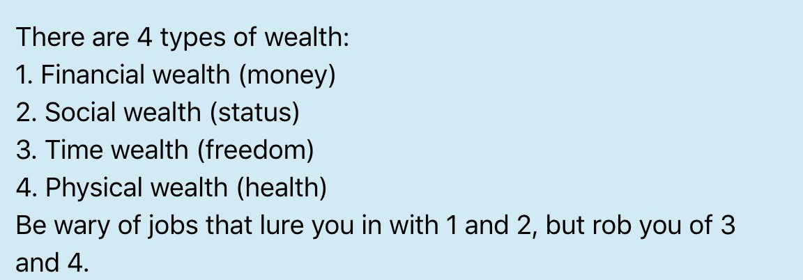 –– on wealth