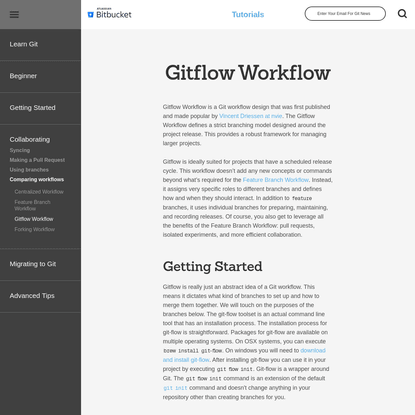 Gitflow Workflow | Atlassian Git Tutorial