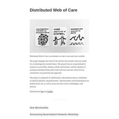 Distributed Web of Care