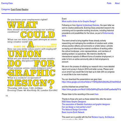 What could a Union do for Graphic Design?