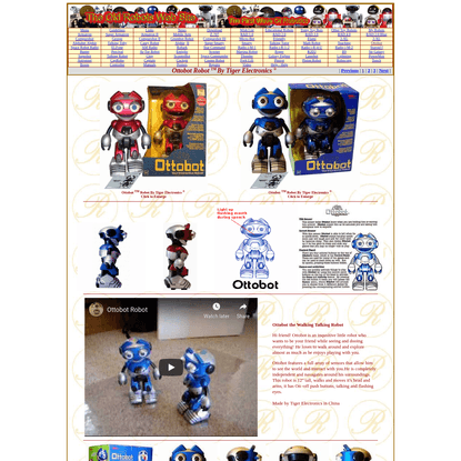 Ottobot Made by Tiger Electronics - The Old Robot's Web Site