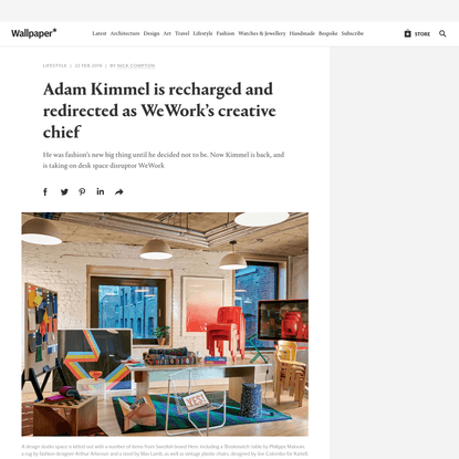 Adam Kimmel is recharged and redirected as WeWork's creative chief