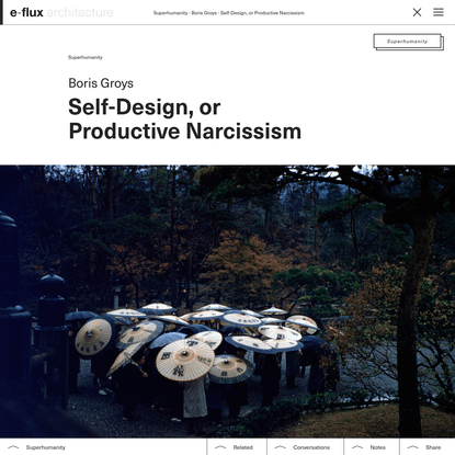 Self-Design, or Productive Narcissism
