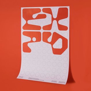 Expo poster for the End-of-year exhibition at the Academy of visual arts in Mol
