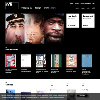 architecture, design and typography books | niggli Verlag