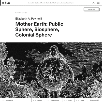 Mother Earth: Public Sphere, Biosphere, Colonial Sphere