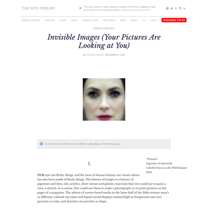 Invisible Images (Your Pictures Are Looking at You)