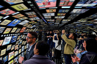 "Social Galaxy" installation at Samsung 837 "brand experience"