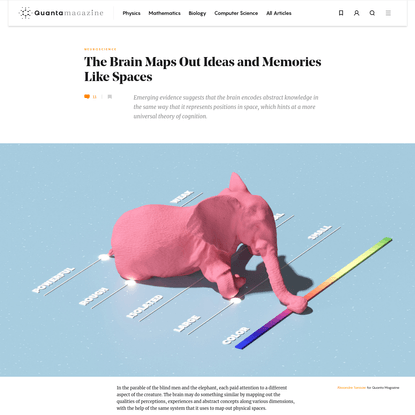 The Brain Maps Out Ideas and Memories Like Spaces | Quanta Magazine