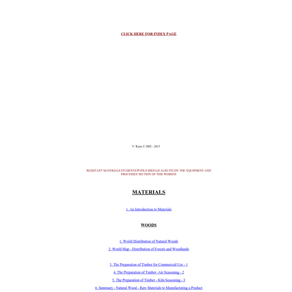 Joints and Fittings Index Page