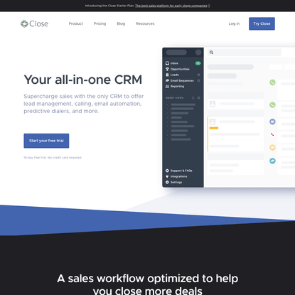 Close CRM | Inside Sales Software CRM with Calling &amp; Emailing