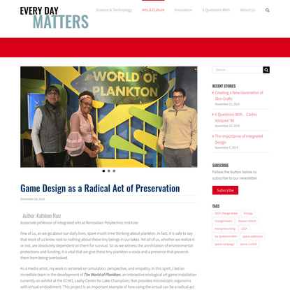 Game Design as a Radical Act of Preservation