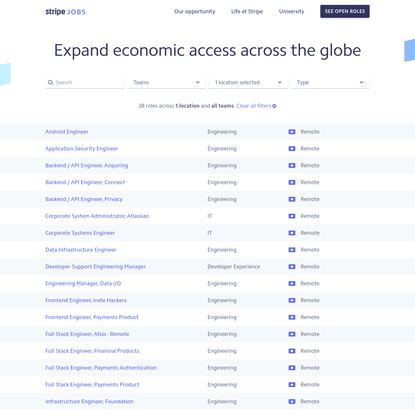 Stripe: Job Openings