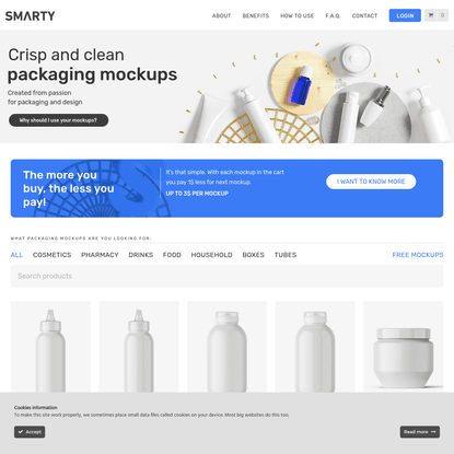 Smarty Mockups - Premium Packaging Mockups