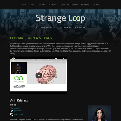 Learning from machines - Strange Loop
