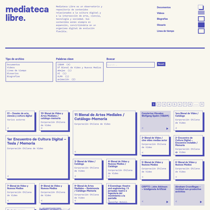 mediateca libre | arte, ciencia, tecnología y cultura digital