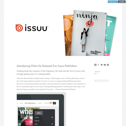 Introducing Print On Demand For Issuu Publishers