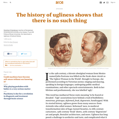 The history of ugliness shows that there is no such thing - Gretchen E Henderson - Aeon Opinions