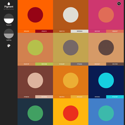 Pigment by ShapeFactory | Simple Color Palette Generator