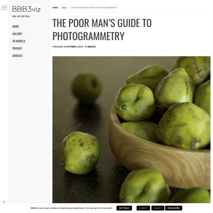 The poor man's guide to photogrammetry