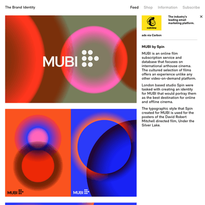 MUBI by Spin - The Brand Identity