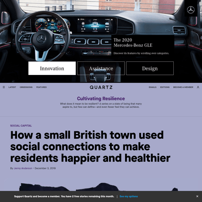How a small British town used social connections to make residents happier and healthier