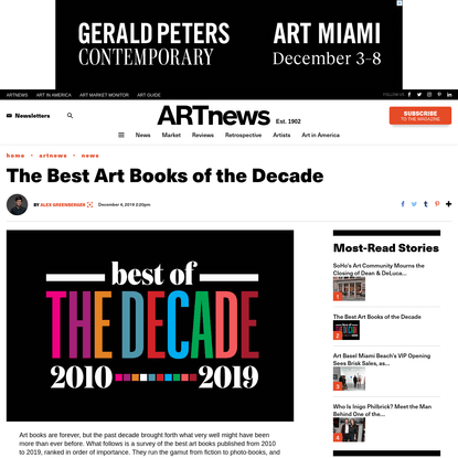 Best Art Books of the Decade: What Are They &amp; Why They Are Important? – Page 2 – ARTnews.com