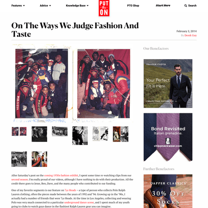 On The Ways We Judge Fashion and Taste – Put This On