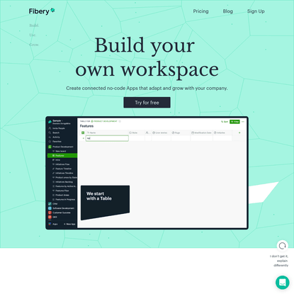 Fibery | Build your own workspace