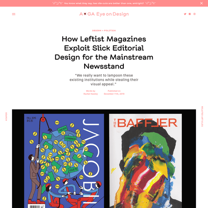 How Leftist Magazines Exploit Slick Editorial Design for the Mainstream Newsstand | | Eye on Design