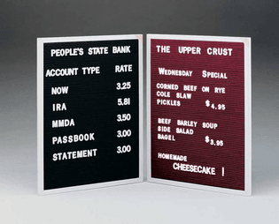 Ghent Changeable Letterboard - 24" x 18"