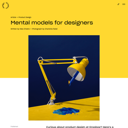 Mental models for designers | Dropbox Design