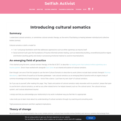 Introducing cultural somatics