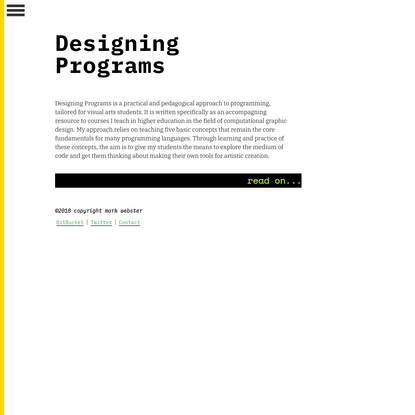 Designing Programs