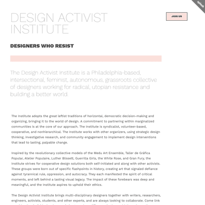 Design Activist Institute