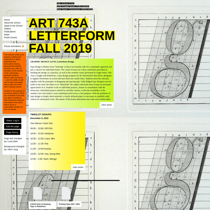 Art743a - Yale School of Art