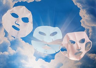 face masks for @nytimesfashion 🎭☁️ -- set design @megankiantos creative direction @tonyadouraghy