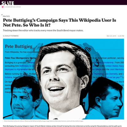 Pete Buttigieg's Campaign Says This Wikipedia User Is Not Pete. So Who Is It?