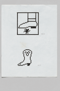 Susan Kare, Graphic icon sketch, 1982