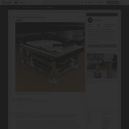 [Raspberry PI] PI 2 home server : unixporn