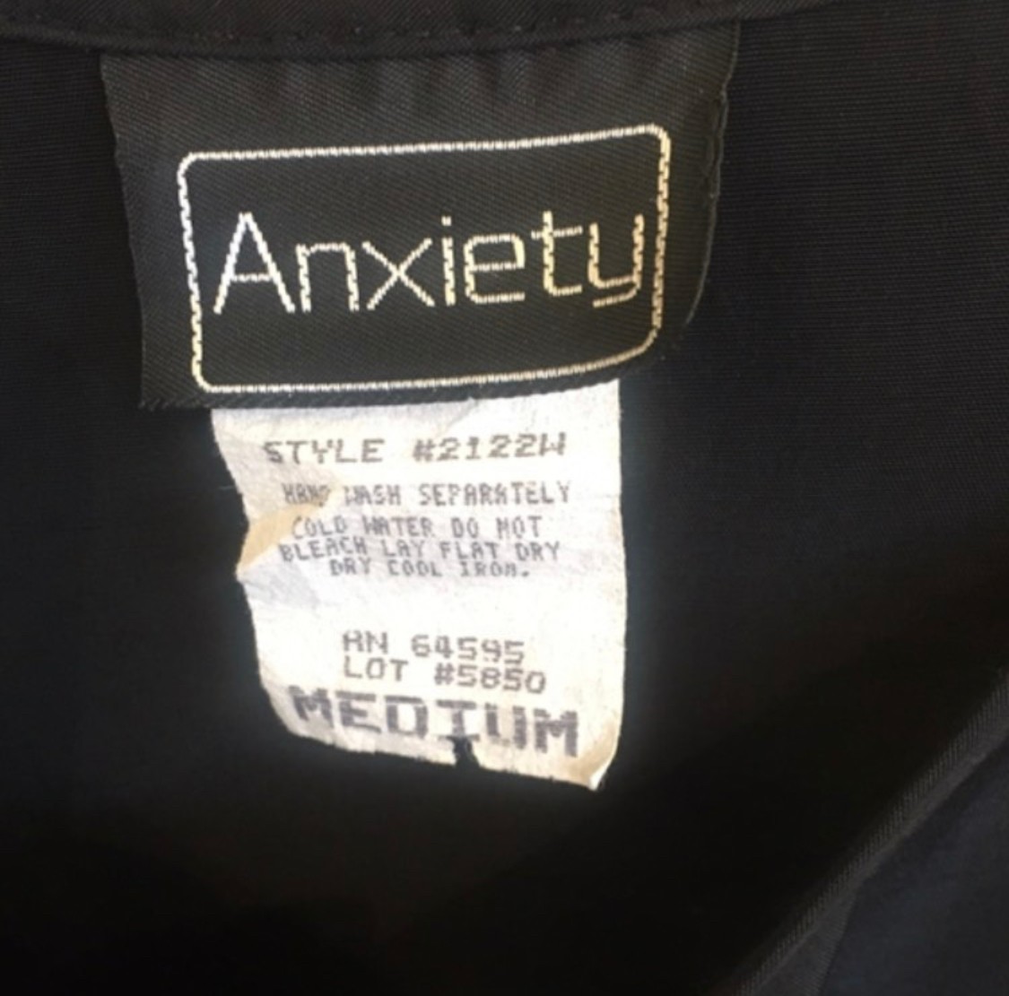 Anxiety clothing