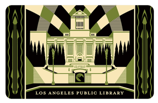 Los Angeles Public Library card, artwork by Shepard Fairey