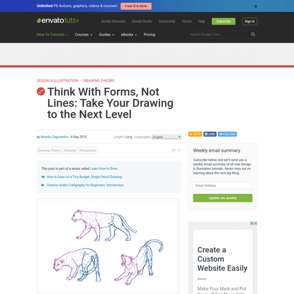 Think With Forms, Not Lines: Take Your Drawing to the Next Level