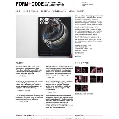 FORM+CODE In Design, Art, and Architecture by Casey Reas, Chandler McWilliams, and LUST
