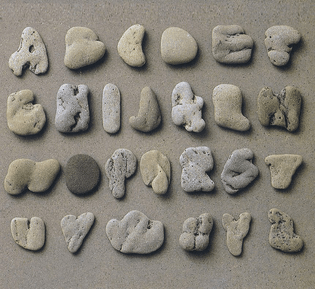 Clotilde Olyff, Stone Alphabet, 1994.