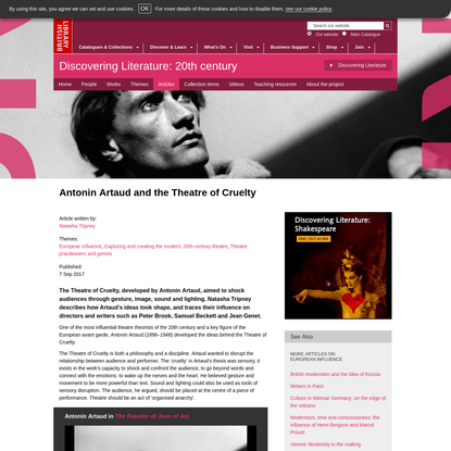 Antonin Artaud and the Theatre of Cruelty