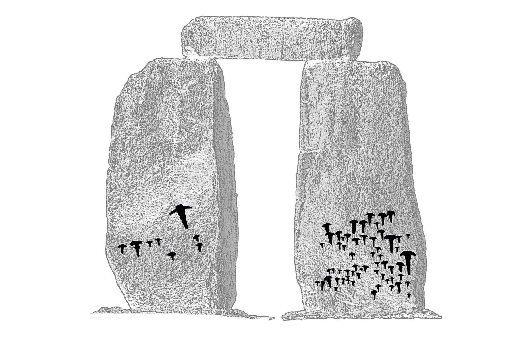 Рисунки на камнях Стоунхенджа